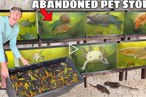 Saving EVERY Fish From ABANDONED PET STORE!