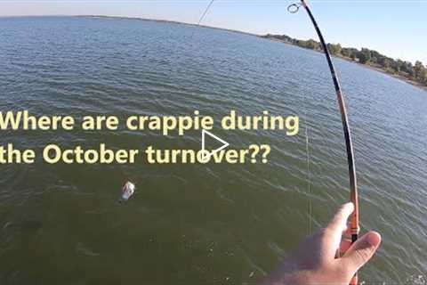 How to locate and catch crappie during October/Fall Turnover! Crappie fishing tips 2022!