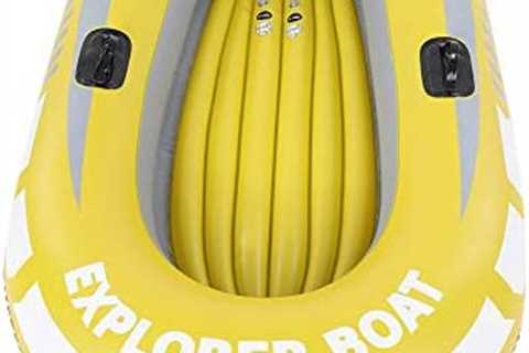Inflatable Raft, PVC Inflatable Boat Inflatable Kayak Boat, Kayak Camping Gear Fishing Kayak Lake..