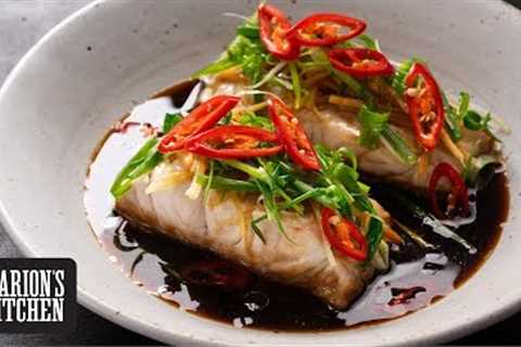 Steamed Soy & Ginger Fish - Marion's Kitchen