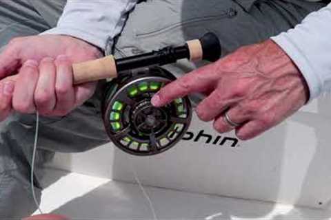 Setting the drag on a fly reel